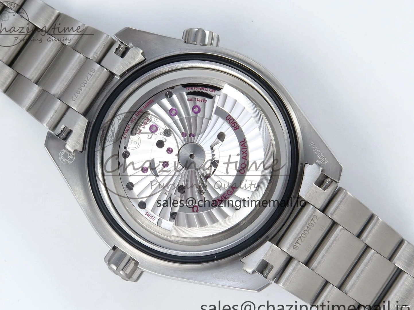 0425 Neat Seamaster Planet Ocean 600M 43.5mm SS SCF 1:1 Best Edition Blue Dial on SS Bracelet A8900 Super Clone 7684